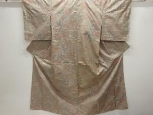 未使用品　花模様織出し本場大島紬着物